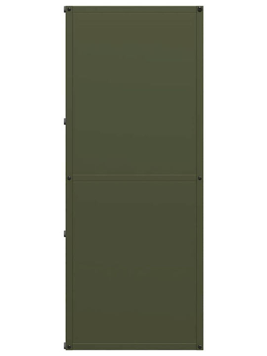 vidaXL Дърво Рафт Съхранение на Дърва 40x30x75см Зелен