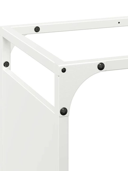 vidaXL Wooden Shelf Wood Storage 90x28x65cm White