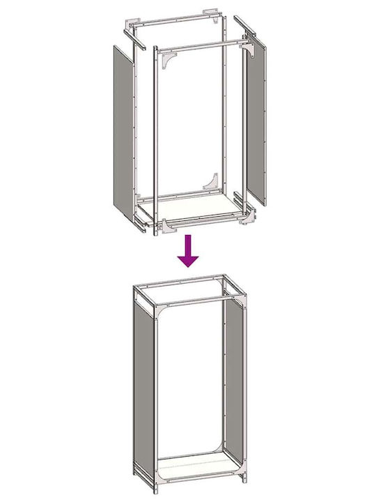 vidaXL Lemn Raft Depozitare lemne 44x28x90cm Negru