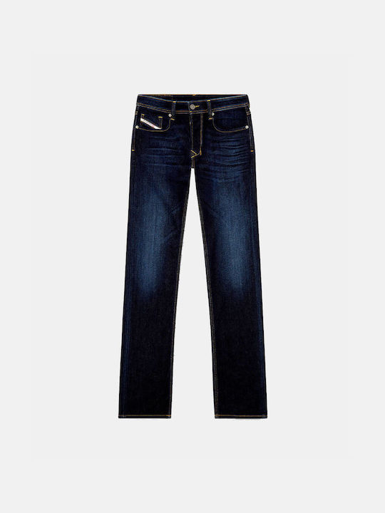 Larkee Ανδρικό Παντελόνι Τζιν Ελαστικό Denim Blue