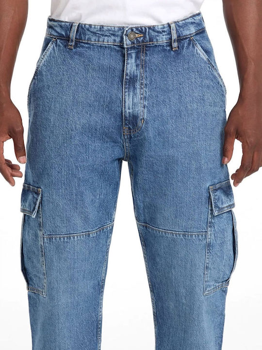 Men's Jeans Pants Cargo Blue