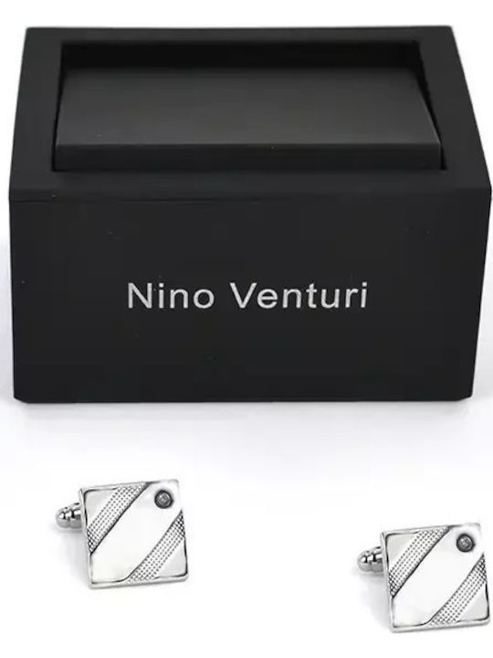 Venturi Μανικετόκουμπα σε Ασημί Χρώμα