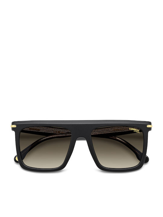 Carrera Men's Sunglasses with Black Horn-Rimmed Frame and Grey Gradient Lens 359/S I46/86