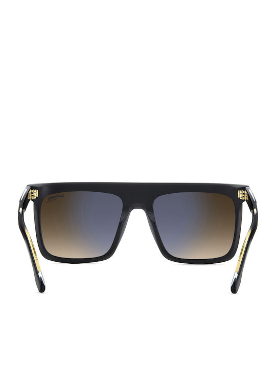 Carrera Men's Sunglasses with Black Horn-Rimmed Frame and Grey Gradient Lens 359/S I46/86