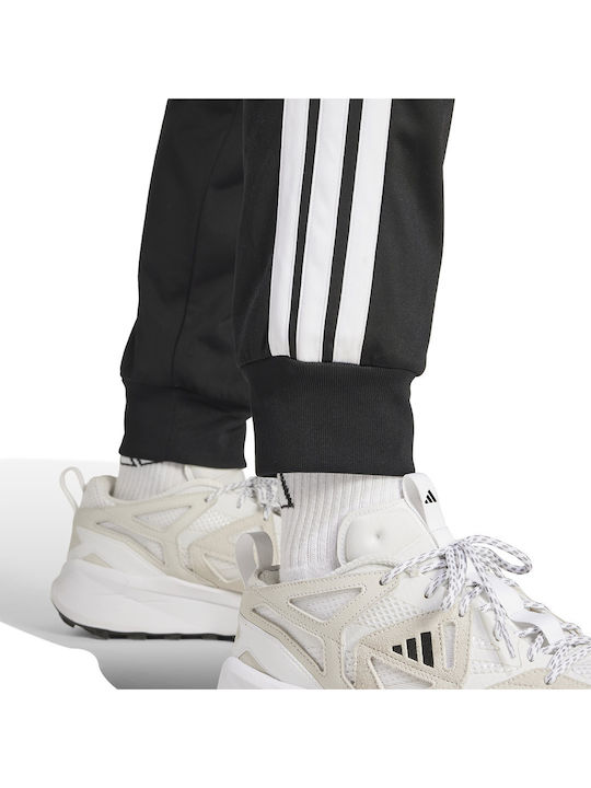 Tricot Cargo Sweatpants Glossy with Elastic Black