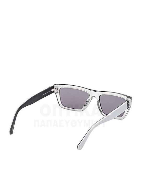 Guess Unisex Γυαλιά Ηλίου με Διάφανο Κοκκάλινο Σκελετό και Γκρι Φακό Gu00120 20A