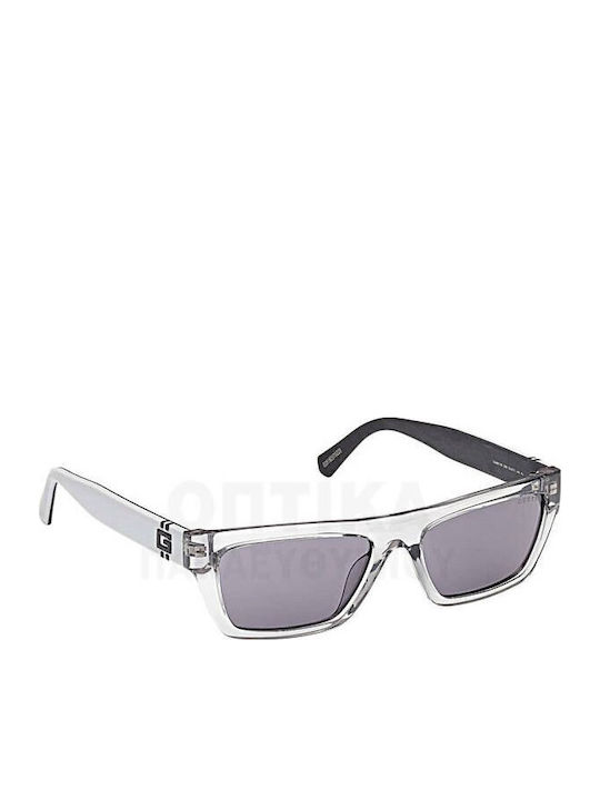 Guess Unisex Γυαλιά Ηλίου με Διάφανο Κοκκάλινο Σκελετό και Γκρι Φακό Gu00120 20A