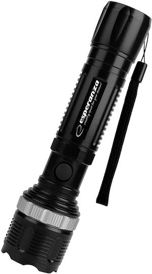 Esperanza Taschenlampe LED mit maximaler Helligkeit 100lm Schwarz