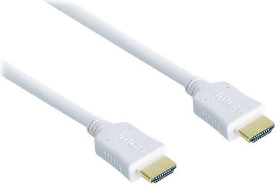 Good Connections Cable HDMI male - HDMI male 1m Λευκό