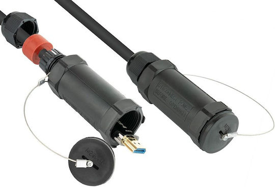 Python Cable HDMI male - HDMI male 15m Γκρι