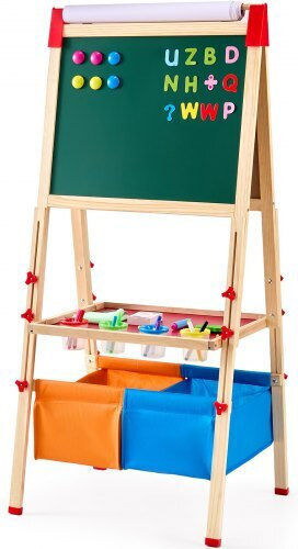Tabla de desen magnetică din lemn cu două fețe pentru copii Vevor