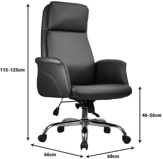 Pakketo Derjio Executive Reclining Office Chair with Fixed Arms Black 033-000022