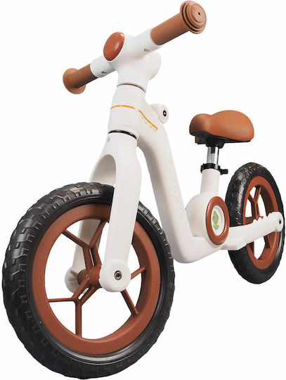 Action One Kids Balance Bike Little Dino 12 Inch White