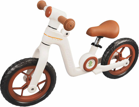 Action One Kids Balance Bike Little Dino 12 Inch White