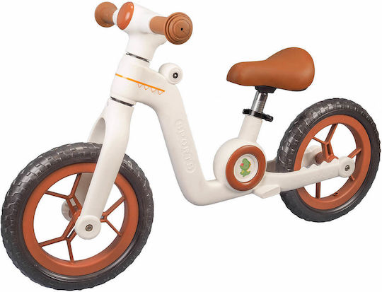 Action One Kids Balance Bike Little Dino 12 Inch White