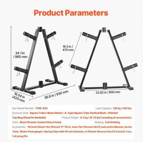 Vevor Weight Stand for Weight Plates