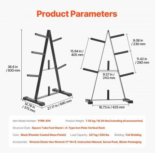 Vevor Weight Stand for Weight Plates
