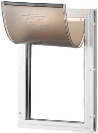 Vevor Μεταλλικό Πορτάκι Σκύλου 16.25x16.25x16.25εκ. Λευκό