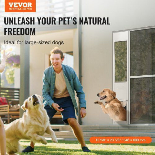 Vevor Metallisches Hundetor 60x60x60cm