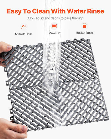 Vevor Dranage Mat Interlocking Drinage Cushion 12" X 12" Modular Πλακάκι Δαπέδου