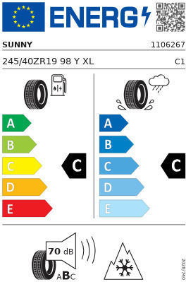 Sunny Nc501 245/40R19 98Y XL Anvelopă 4 Anotimpuri pentru Autoturism de Pasageri