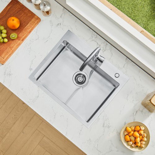 Vevor Gefäß Spüle Inox B65xT42cm Silber