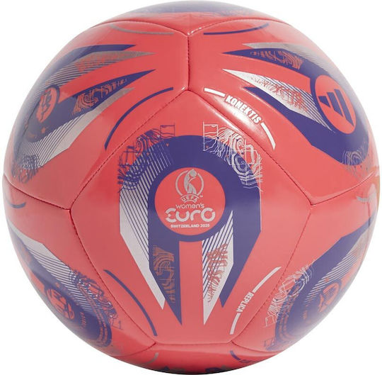 adidas Women's Euro25 Club Soccer Ball Red