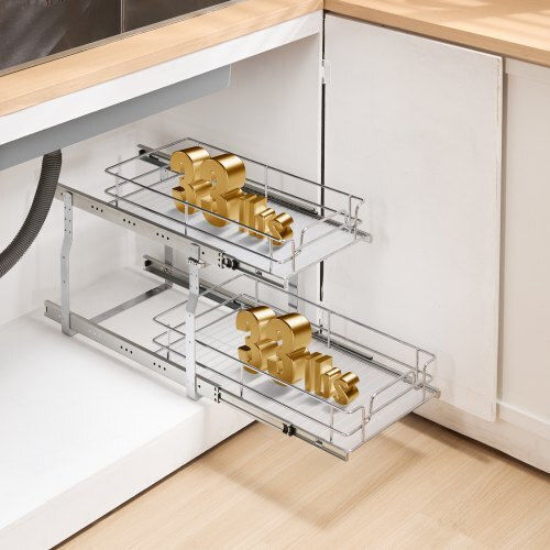 Vevor Double Cabinet Organizer Drawer 12"x21" Fzslldggec12vmaa1v0