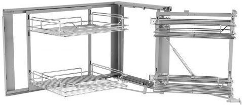 Vevor Corner Kitchen Cabinet Organizer Chrome Mjsnldgg2c345bn6uv0