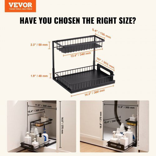 Vevor Tabletop Metal Rack 27x36cm