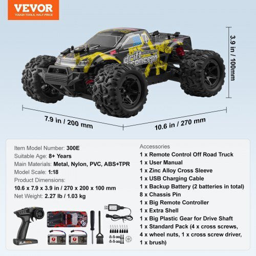 Vevor Τηλεκατευθυνόμενο Αυτοκίνητο 4WD