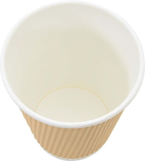 Vidaxl Χάρτινα Ποτήρια Καφέ 500 Τεμάχια 12oz 300ml Καφέ Καφέ