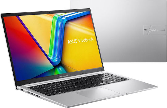 Asus Vivobook 15 M1502YA-BQ336W 15.6 Zoll IPS Vollständige HD (Ryzen 5-7430U/16GB/512GB SSD/W11 Startseite) Kühl Silber (US Tastatursprache)
