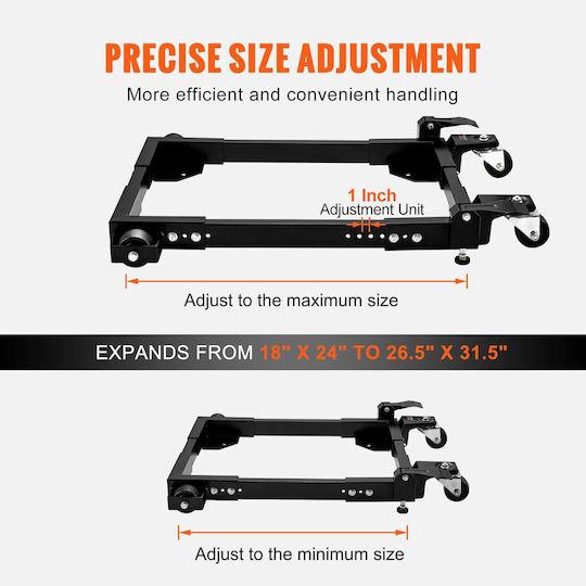 Vevor Mobile Base Heavy Duty Universal Stand 1500 Lb Χωρητικότητας Μηχανήματα Εργαλείων