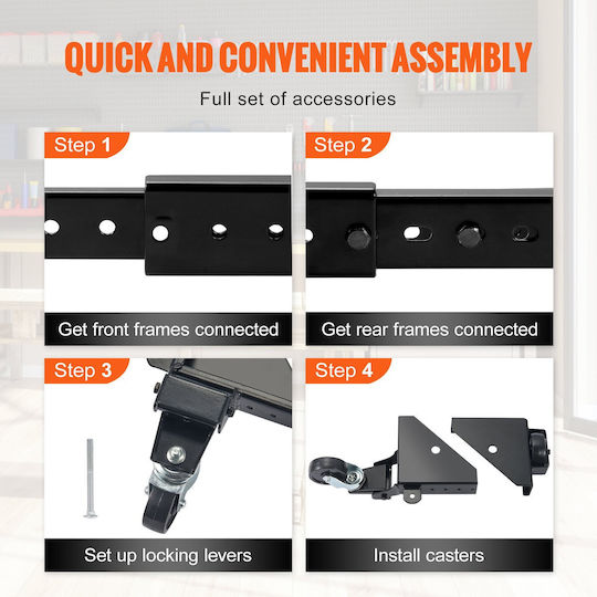 Vevor Mobile Base Heavy Duty Universal Stand 500 Lbs Χωρητικότητα Μηχανήματα Εργαλείων