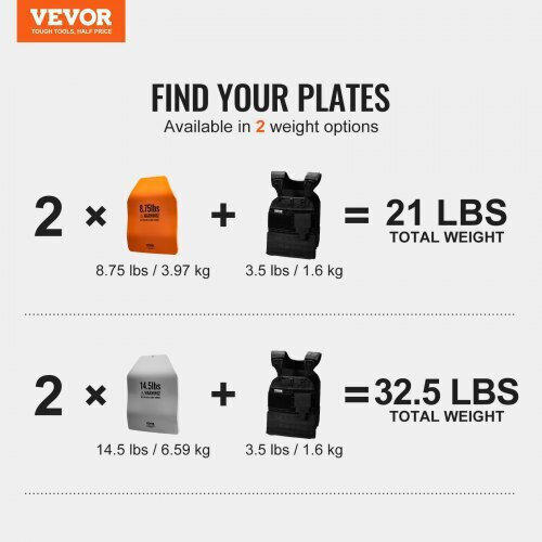 Vevor Καμπύλες Πλάκες Γιλέκου 2x14.5 Lb Προπόνηση Δύναμης Bxgbqbsp145l4kymqv0
