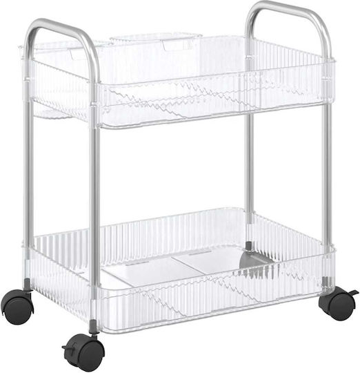 vidaXL Küchenwagen für gewerbliche Küche für Geschirrkörbe H43.5xB37xT28cm