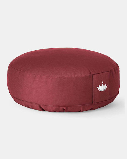 Lotuscrafts Meditationskissen Lotus Bordeaux Maße 31 × 10 cm