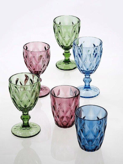 Cryspo Trio Kare Glas Whiskey aus Glas in Farbe 260ml Cryspo Trio Kare Glas Whiskey aus Glas in Farbe 260ml