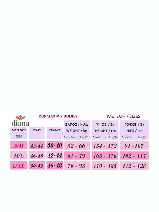 Body Diana 89-2 Elastic Bretele Subțiri Piele Femei