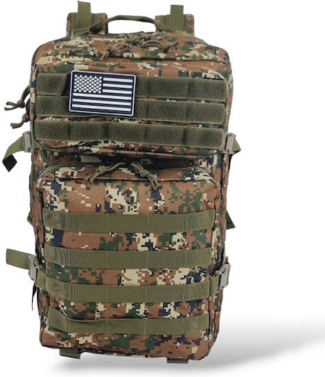 Playbags Tactikal Στρατιωτικό Σακίδιο Πλάτης Woodland 38lt