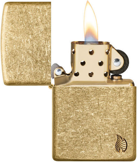 Zippo Armor Αναπτήρας Φλόγας σε Χρυσό χρώμα