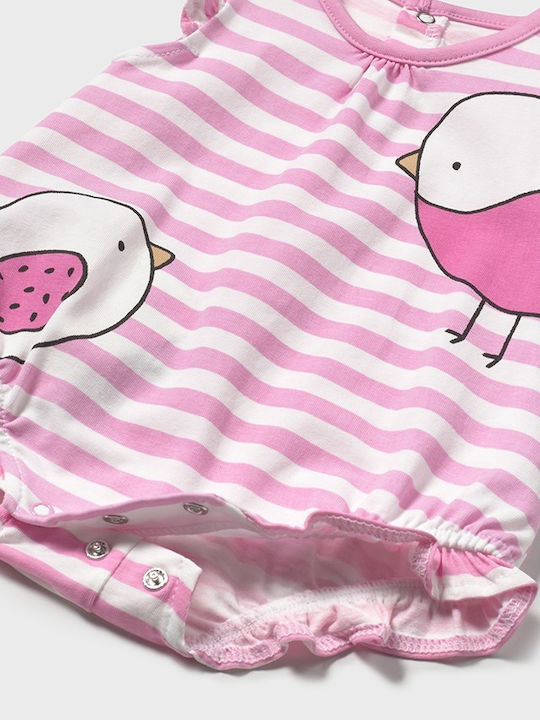 Mayoral Set Babystrampler Kurzärmelig Pink 3Stück