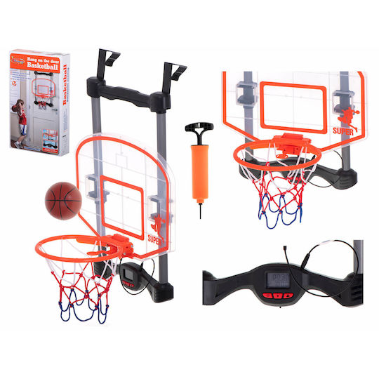 Indoor Basketball Backboard Door Mounting Sounds Electronic Display 34x65 Cm