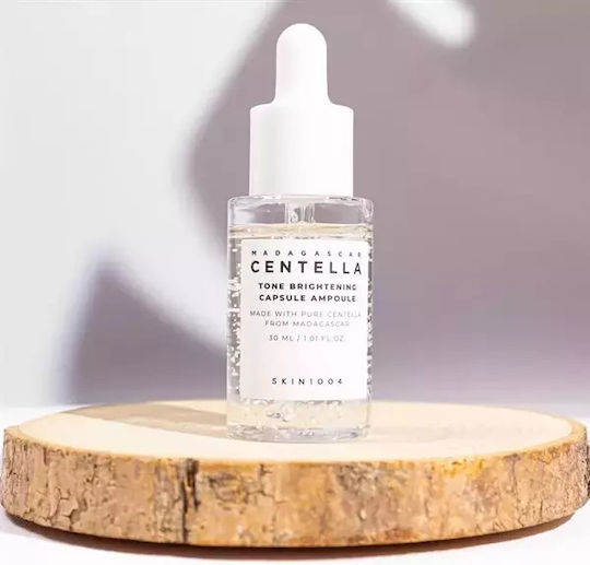 Skin1004 Madagascar Centella Tone Brightening Capsule Ampoule Soothing & Moisturizing Essence Face with Vitamin C & Niacinamide for Detoxification & Radiance 100ml