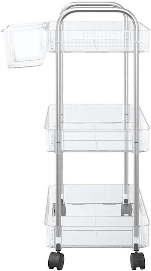 vidaXL Commercial Kitchen Food Cart for Dish Baskets H68xW37xD28cm