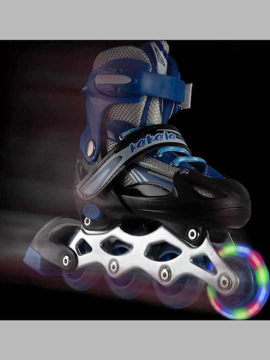 Action One Adult Kids Adjustable Inline Roller Junior Blue Size S 31-34