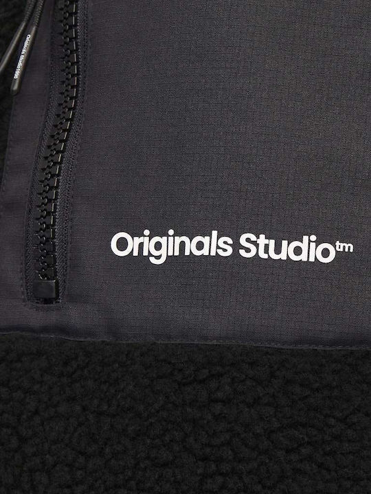 Ärmellos Winter Jacke Winddicht Black