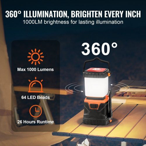 Vevor Επαναφορτιζόμενος Φακός Led 1000lm Κάμπινγκ Ytsbxledyydlifu0ev9