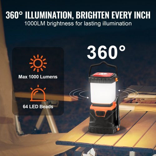 Vevor Battery Camping LED Flashlight Ytsbxledyydg7wxs7v9